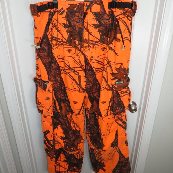 Gander Mountain WaterProof TecH20 Mossy Oak Blaze Camo Pants Size LG-Tall - Picture 1 of 5